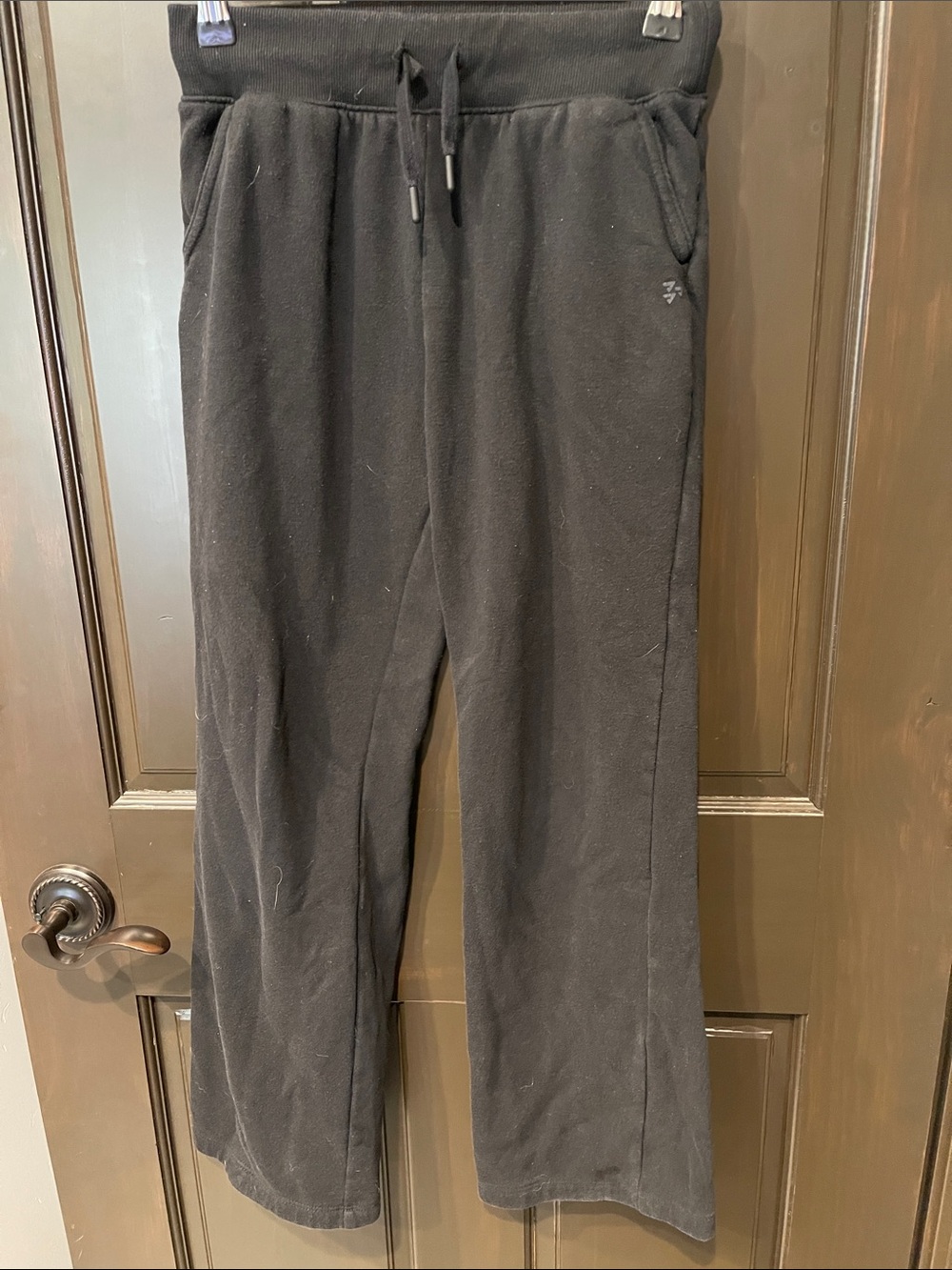 tek gear Black Drawstring Fleece Joggers